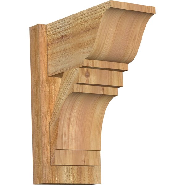 Ekena Millwork Merced Traditional Rough Sawn Outlooker, Western Red Cedar, 8"W x 14"D x 18"H OUT08X14X18MRC01RWR - main